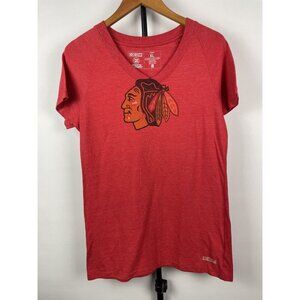 CCM Red Chicago Blackhawks 88 Kane V-Neck Short Sleeve NHL‎ Jersey Shirt Size XL